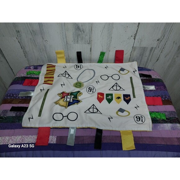 Harry Potter Wizard Lovey Baby Jack Tag Toy Security Blanket 18x13.5 Inches - Picture 1 of 5